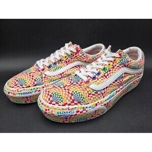 Vans Shoes Mens 7.5 Old Skool Platform X Pride Collection Rainbow Unisex